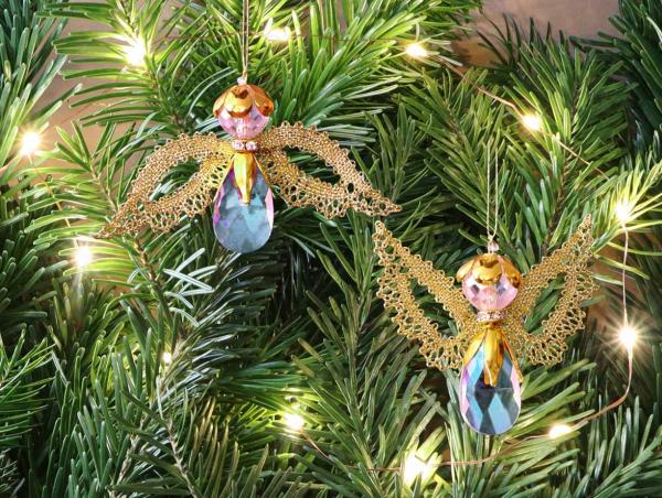 629 Bastelset Perlen-Engel "Emilia" gold